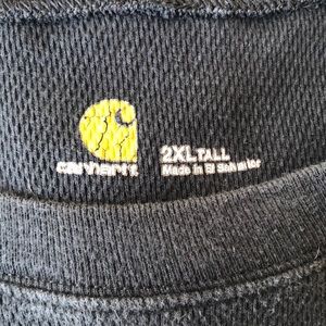 Carhartt 2xl tall thermal long sleeve shirt.